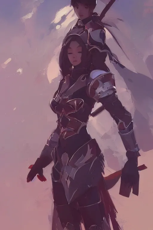 Image similar to Gorgeous armor chinese princess by ilya kuvshinov, krenz cushart, Greg Rutkowski, trending on artstation