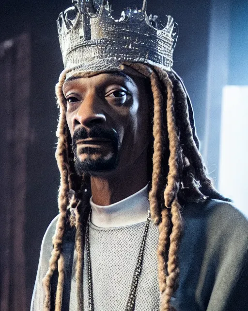 Image similar to Snoop Dogg in the role of Gandalf the Grey, film still, amazing short, 8K, IMAX, ultra detailed