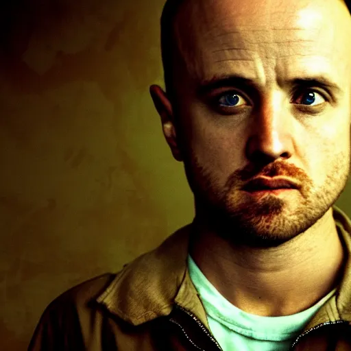 Prompt: jesse pinkman from breaking bad in the vietnam war, 4 k, hyper realistic