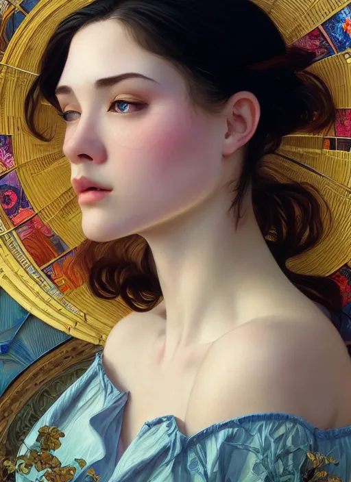 Image similar to photo of a gorgeous young woman in the style of stefan kostic, realistic, sharp focus, 8 k high definition, insanely detailed, intricate, elegant, art by david cronenberg and stanley lau and alphonse mucha and hopper and gilleard and ryden and wolfgang lettl and yoshitako ameno and artgerm