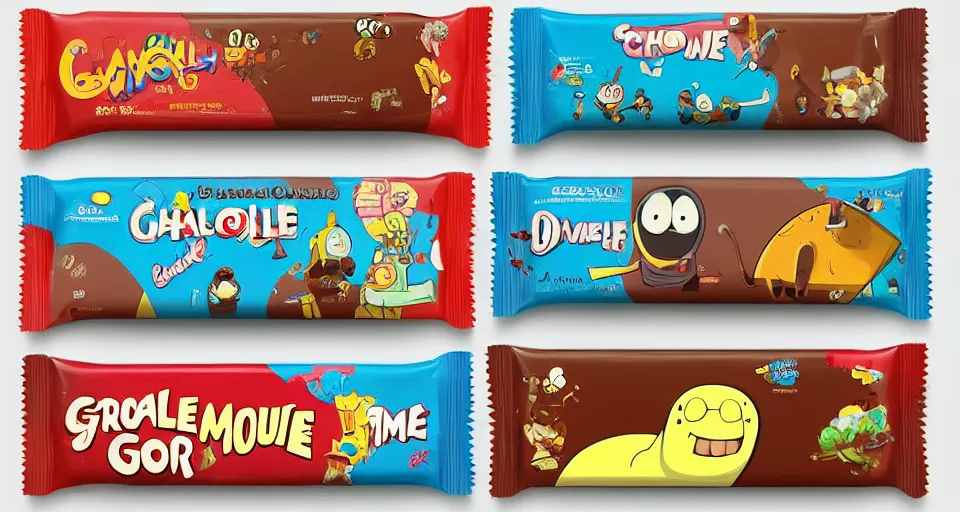 Image similar to cartoon chocolate bars sitting on toilets, in the style of adventure time, the amazing world of gumball, pixar, toki doki, greg rutkowski and makoto shinkai, trending on artstation