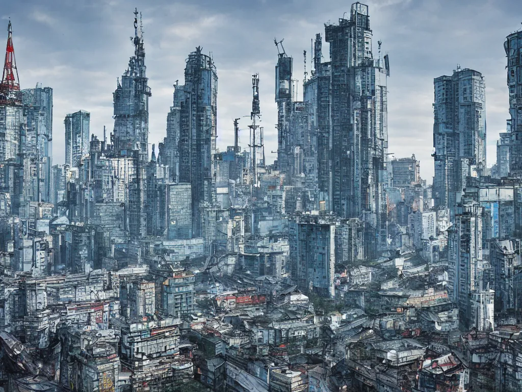 Image similar to kyiv cyberpunk