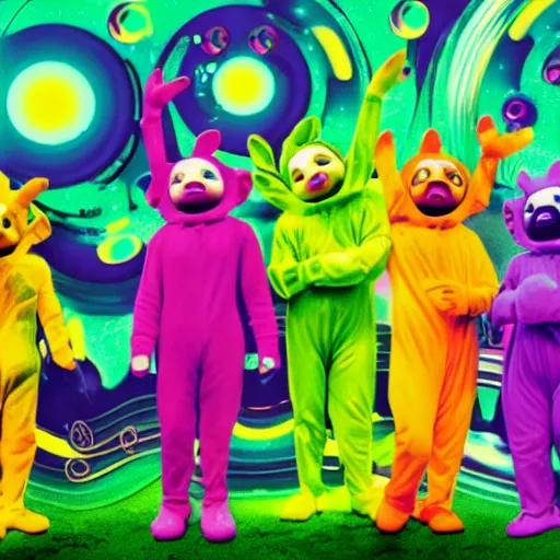 Image similar to teletubbie acidwave