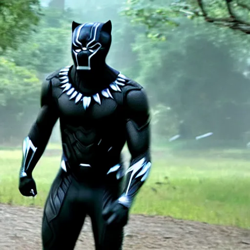 Image similar to a still of Ryan Gosling as Black Panther in Avengers: Endgame (2019)