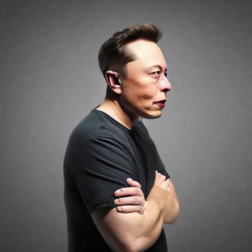 Image similar to a man who is covering his ears from a very loud noise, pained expression, elon musk, photography, 4 k