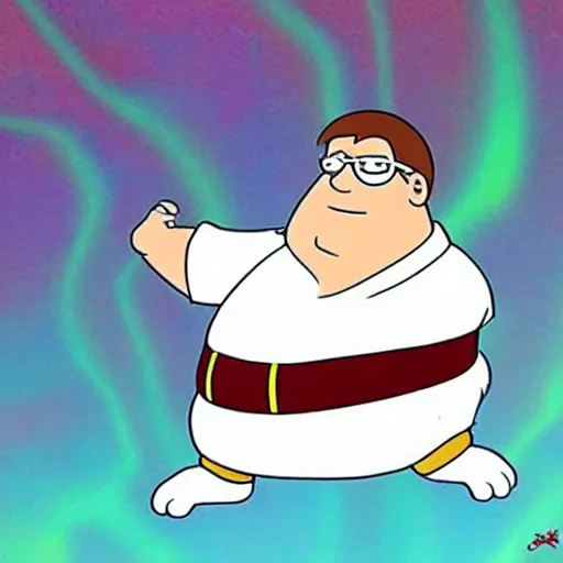 Prompt: Peter griffin in the style of avatar the last air-bender