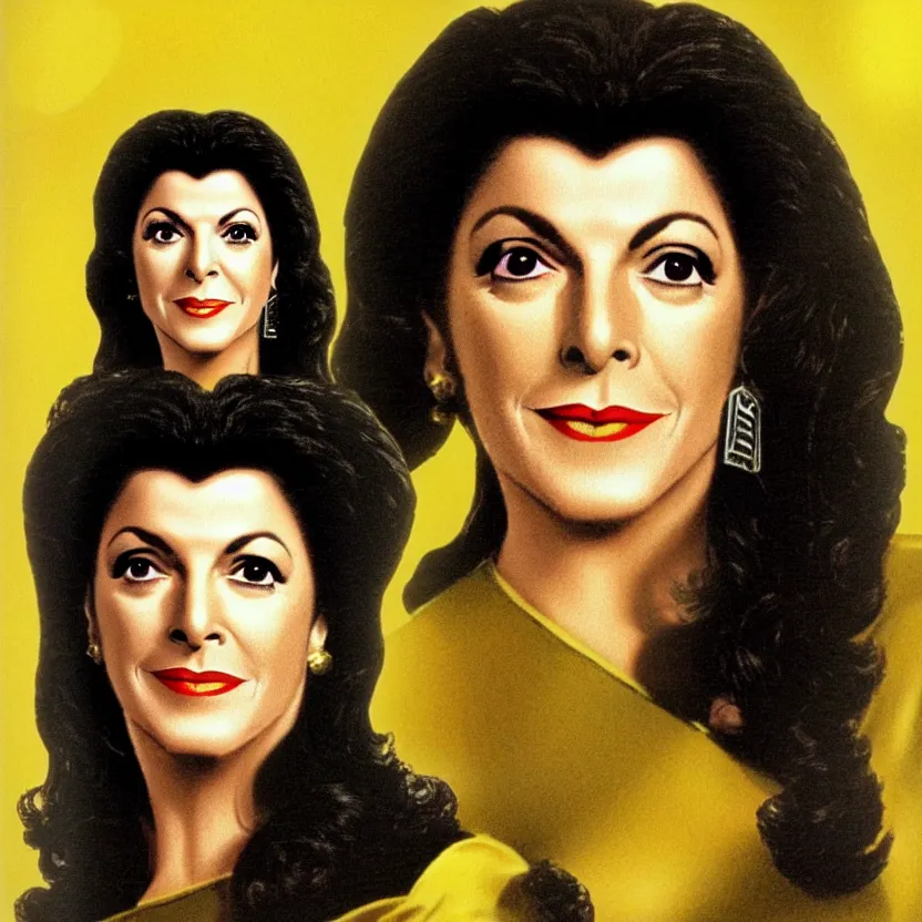 Prompt: deanna troi in the style of midjourney