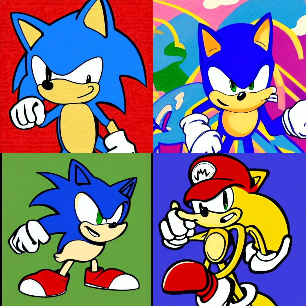 Pixilart - Classic Sonic box art in my style WIP!!!! by Maxy-dog