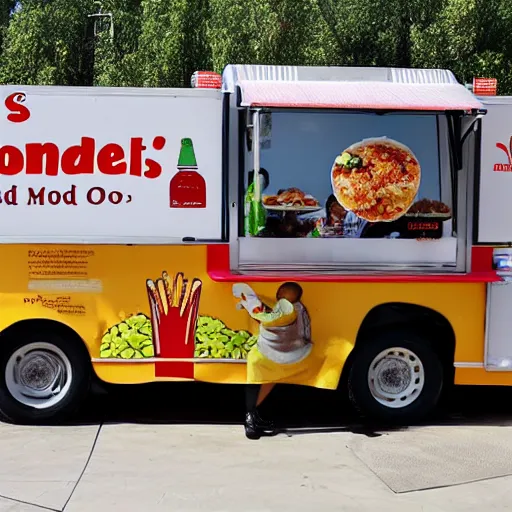 Prompt: mcdonald's food truck