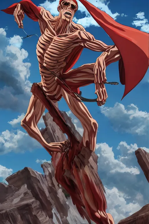 Jerma985!!! as the colossal titan, attack on titan | Stable Diffusion ...