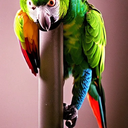 Image similar to a parrot - cat - hybrid, animal photography