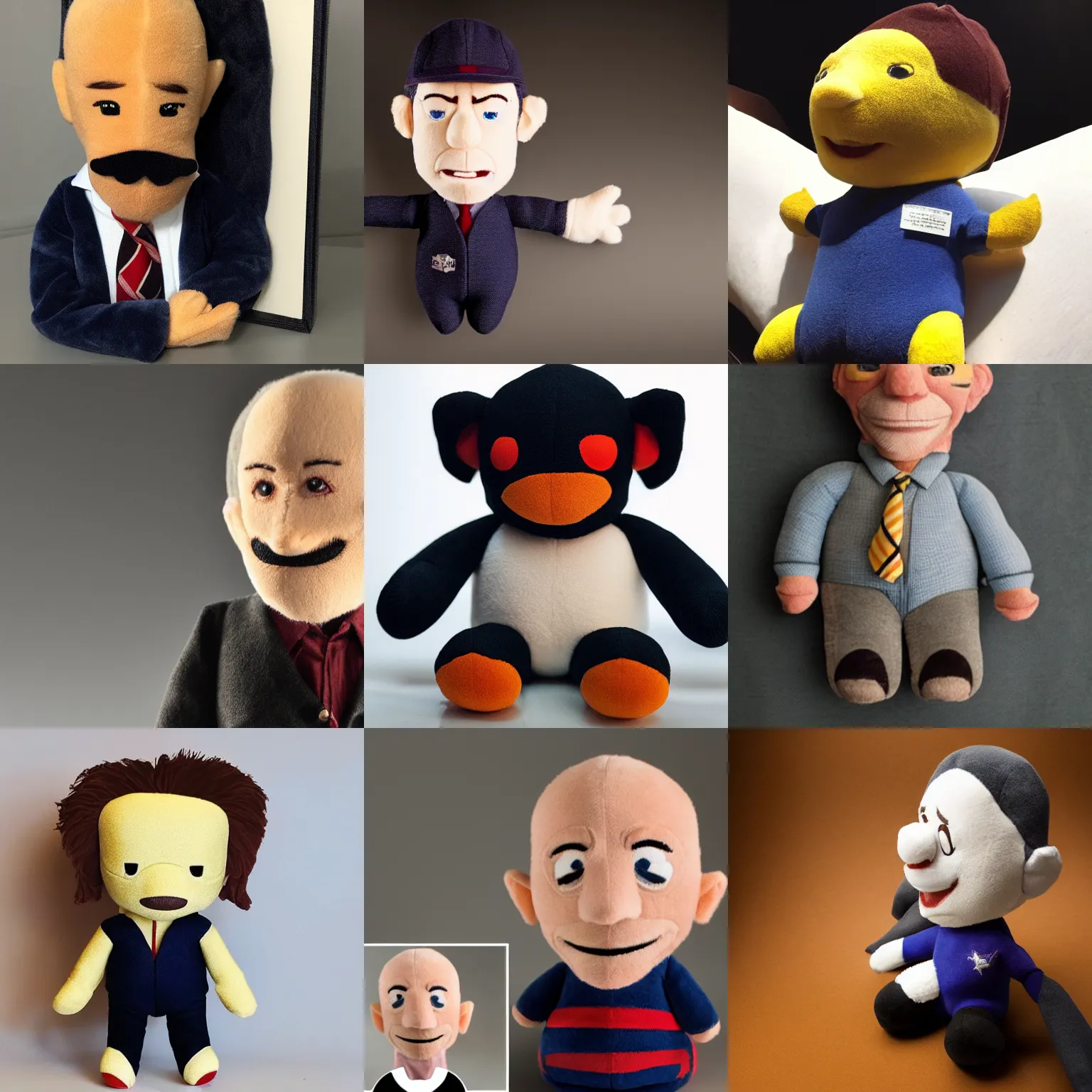 Prompt: a plushie of a J.K. Simmons, studio lighting