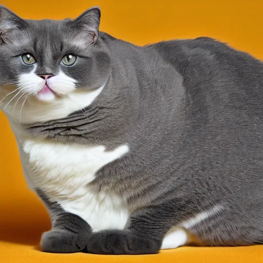 Image similar to extremely obese cat,