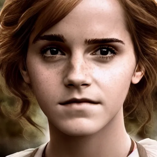 Image similar to photograph. emma watson as hermione granger ( 1 9 0 2 ). extremely detailed. 4 k.