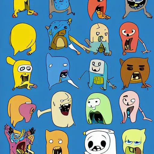 Image similar to character in the style of Adventure Time