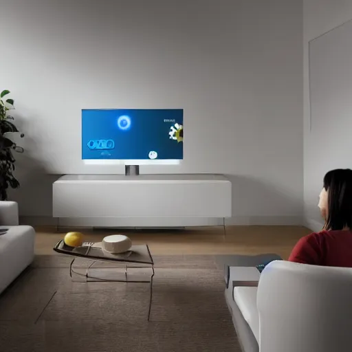 Image similar to Samsung SmartThings, concept art, designed by Samsung and Joongwon Jeong, studio ambient lighting