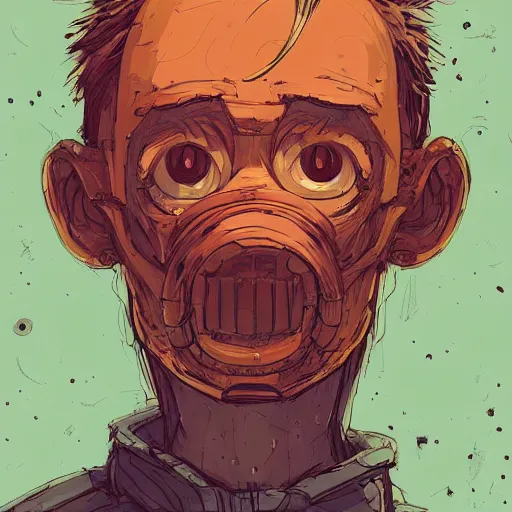 Image similar to a study of cell shaded portrait of Calvin and Hobbes concept art, llustration, post grunge, concept art by josan gonzales and wlop, by james jean, Victo ngai, David Rubín, Mike Mignola, Laurie Greasley, highly detailed, sharp focus, alien, Trending on Artstation, HQ, deviantart, art by artgem