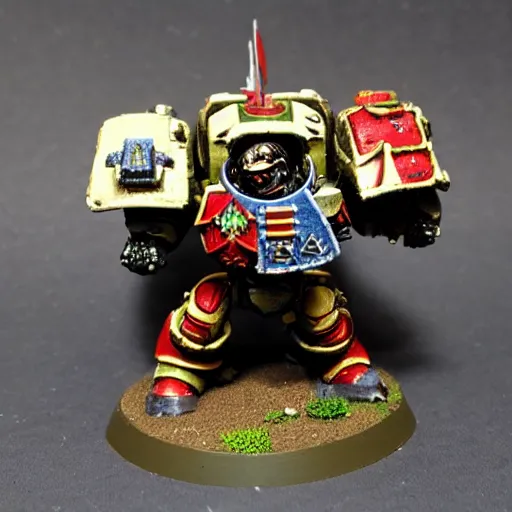 Image similar to an armored space marine