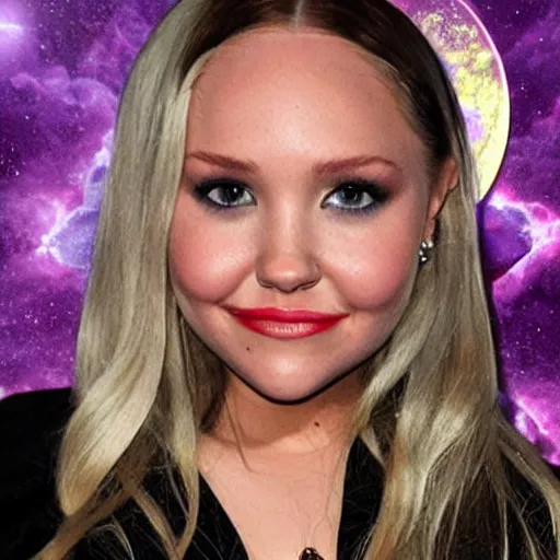 Image similar to amanda bynes as thanos