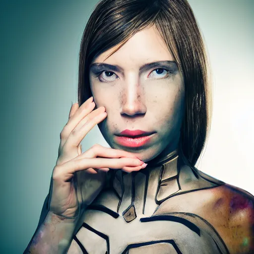 Prompt: portrait photo of female (((((cyborg))))))