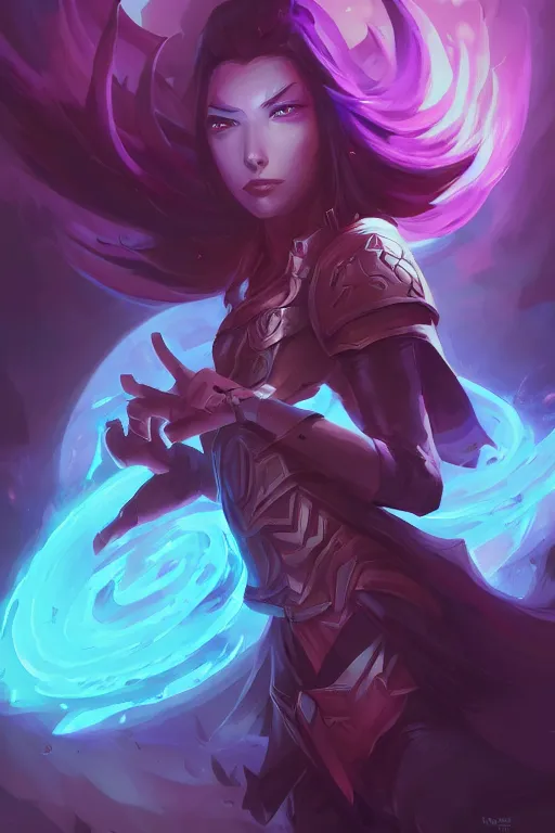 Prompt: swain league of legends wild rift hero champions arcane magic digital painting bioluminance alena aenami artworks in 4 k design by lois van baarle by sung choi by john kirby artgerm style pascal blanche and magali villeneuve mage fighter assassin