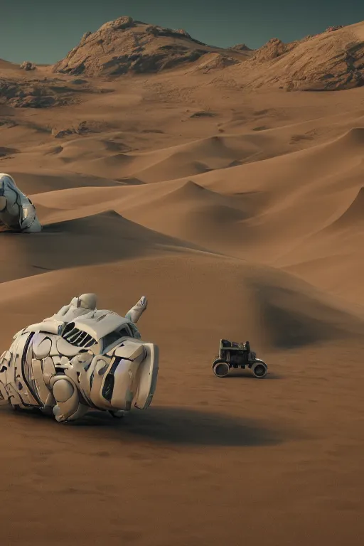 Image similar to 🐋🤖👽 🦕 🐳 in desert, photography by bussiere rutkowski andreas roch, octane render, 1 6 k