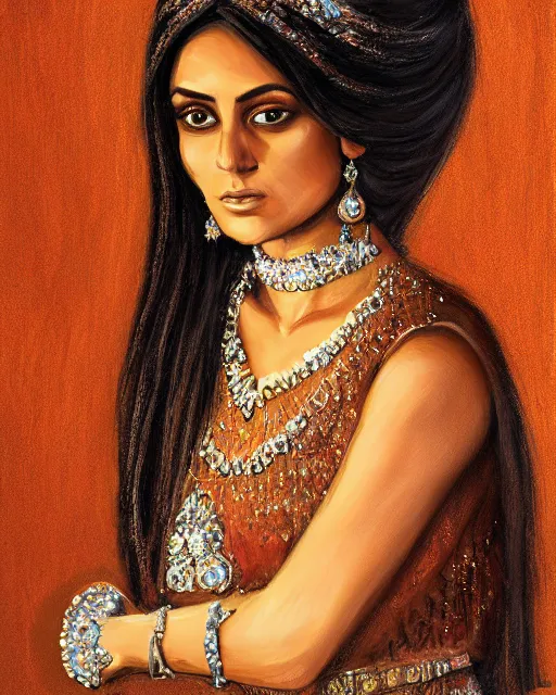 Image similar to an award winning portrait of the beautiful sherazade by rafael