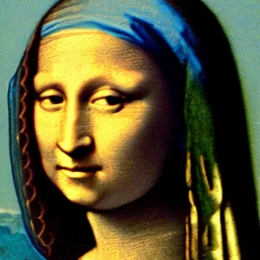 Image similar to Mona Lisa with the pearl earring