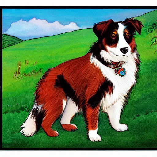 Image similar to australian shepard by neil gaiman