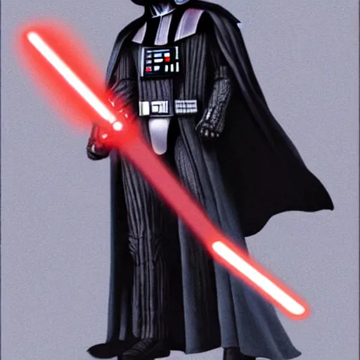 Image similar to darth vader as a redeemed jedi knight, concept art