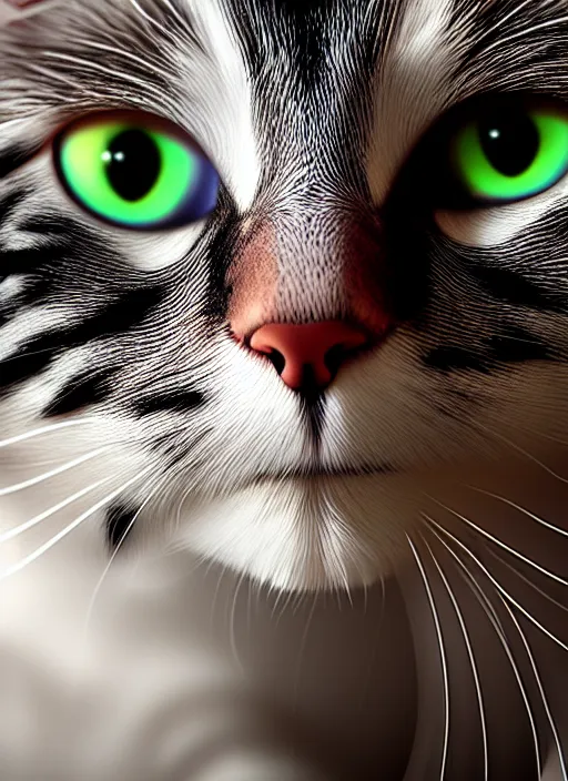 Prompt: 8 k uhd a fractal cat