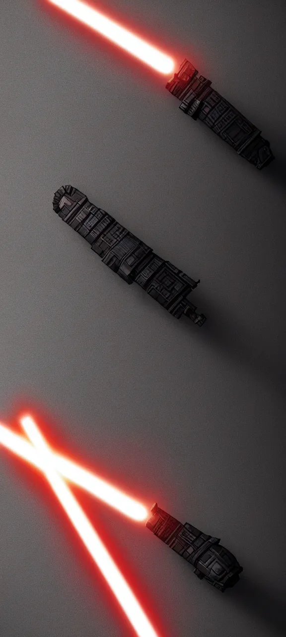 Prompt: ultra - detailed cinematic render, of a lightsaber hilt, that lies vertically on a dark round carved stone, photo from above, octane render, deviantart, high quality, digital art, 8 k, jedi fallen order teaser, jedi fallen order lightsaber wallpaper 4 k, cal kestis wallpaper pinterest