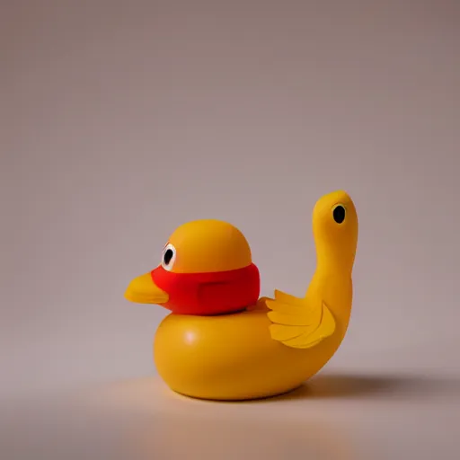 Image similar to rubber ducky, studio lighting