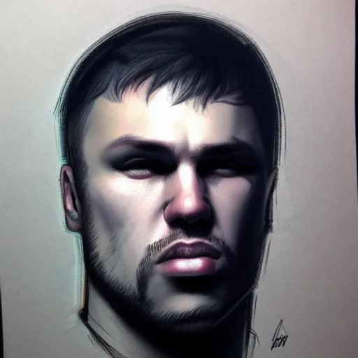 Image similar to a detailed portrait of andrii burkovich from gears