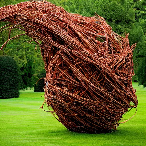 Prompt: Liminal space in outer space by Patrick Dougherty