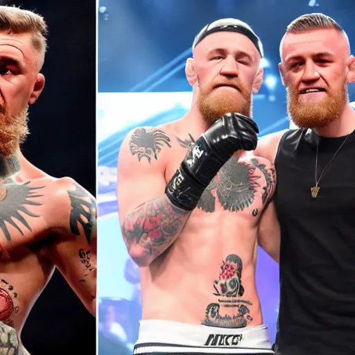 Image similar to justin bieber vs conor mcgregor