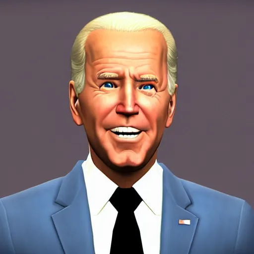 Image similar to joe biden as a character in the sims 3