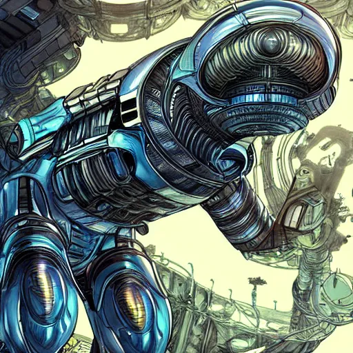 Image similar to A Hyper-Detailed Alien, Future Tech :: Camera Full Shot, Wide Angle Shot :: Art by Yongjae Choi ::