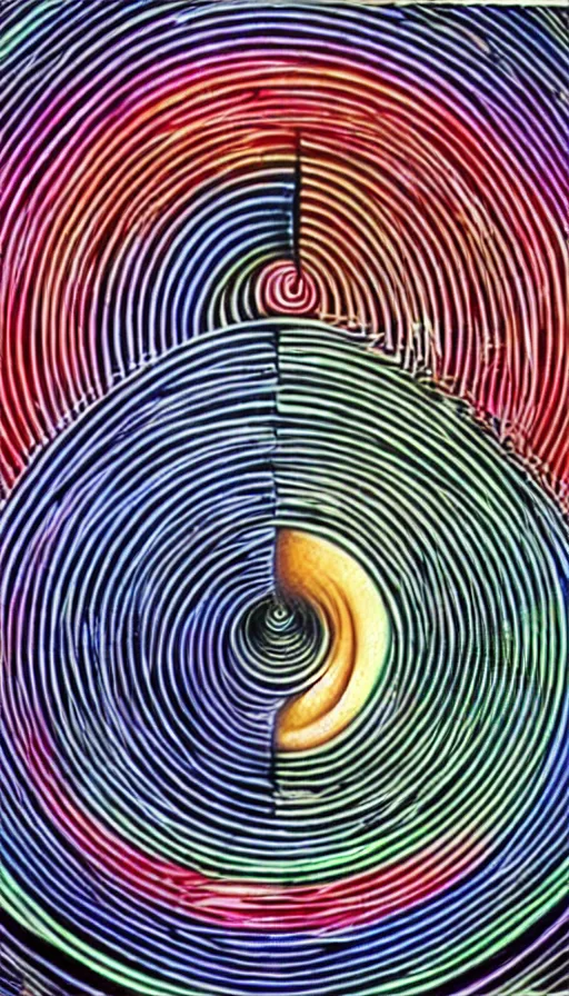 Prompt: Abstract representation of ying Yang concept, by Alex Grey ,