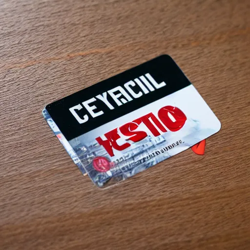 Prompt: Hyper realistic, Plastic Costco Membership card laying on a table, close up, extreme detail, dystopian, Orwellian, cinematic composition, cinematic light, criterion collection, reimagined by industrial light and magic, Movie by David Lynch and Ridley Scott