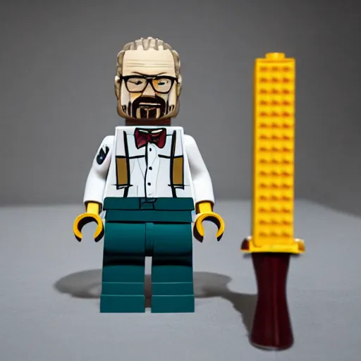 Image similar to walter white as a lego