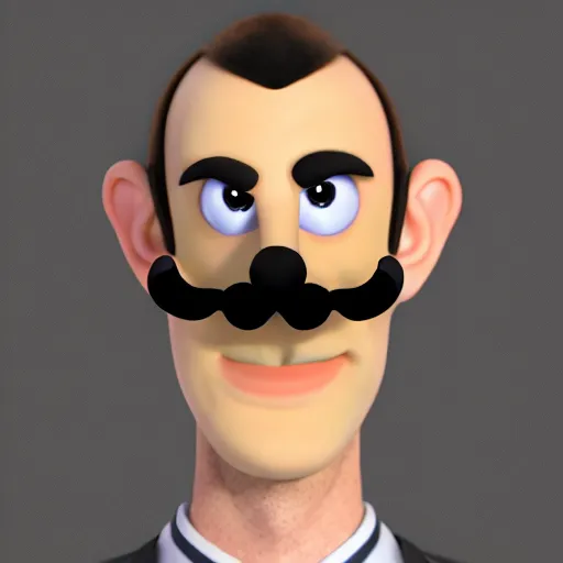 Image similar to a portrait of someone who looks like waluigi in real life as a real person, grotesque, disturbing, disgusting, realistic hyperrealistic 4 k resolution 8 k resolution highly detailed very detailed extremely detailed hd quality detailed face very detailed face extremely detailed face trending on artstation, modern portrait, modern photograph