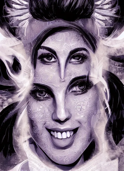 Image similar to The Goddess of Elvis, detailed digital art, trending on Artstation