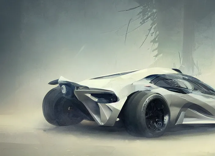 Prompt: a beautiful concept design of a supercar converted into offroad sport. car design by cory loftis, fenghua zhong, ryohei hase, ismail inceoglu and ruan jia. volumetric light.