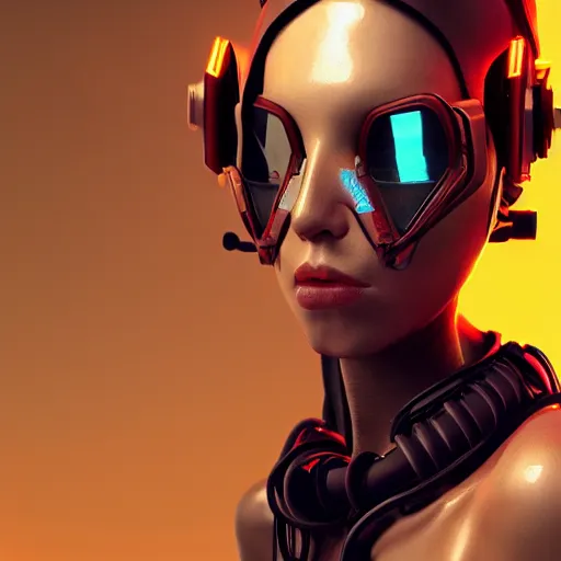 Prompt: sexy beautiful woman head made of mech mask rendered in unreal engine, cyberpunk, rave, scifi, scretch by gnomon, by ilya kuvshinov, trending on pixiv fanbox