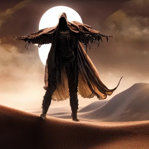 Prompt: sand wraith movie still amazing