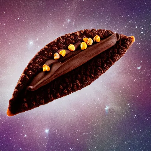 Prompt: a choco taco, 4k UHD picture, caught by hubble