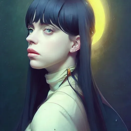 Image similar to a beautiful billie eilish christina hendricks alluring instagram model in crop top, by guweiz and wlop and ilya kuvshinov and artgerm and makoto shinkai and studio ghibli, symmetrical eyes, aesthetic, gorgeous, stunning, alluring, attractive, artstation, deviantart, pinterest, digital art