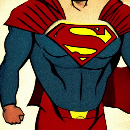 Image similar to soviet superman with an eyepatch