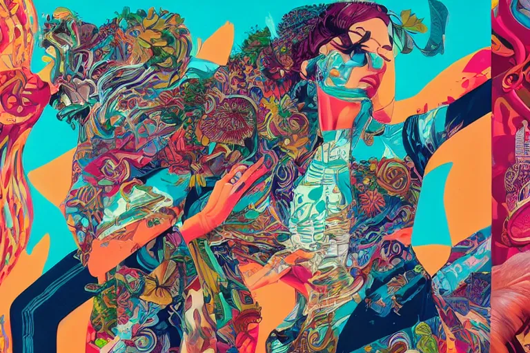 Image similar to Manifest for drinks, Tristan Eaton, victo ngai, artgerm, RHADS, ross draws